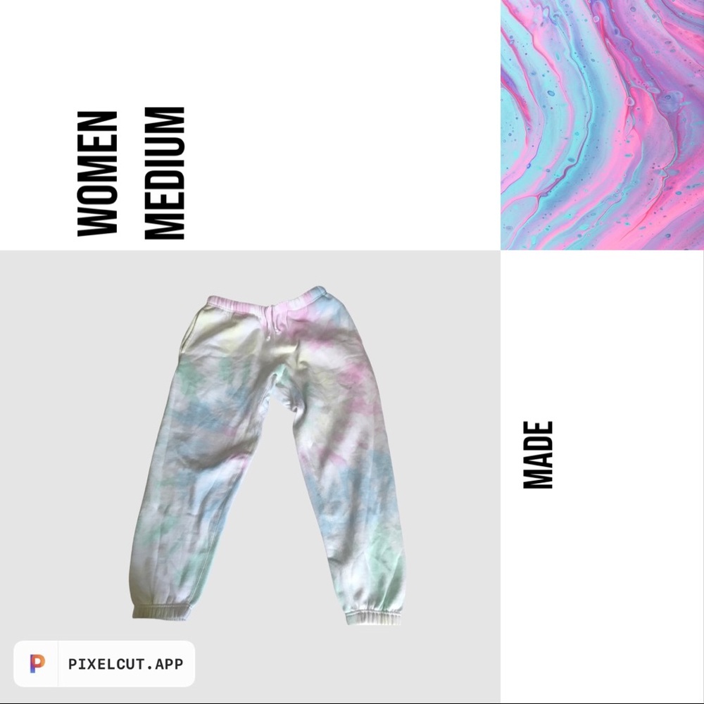 Made 80%cotton sweat pants medium
